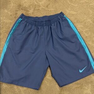 Nike Blue Athletic Tennis Shorts Dri-Fit
